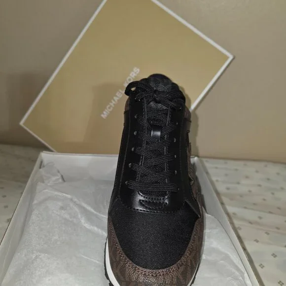 Michael Kors Maddy Trainer Sneakers – Brown/Black – Women’s 7.5M (Brand New) - Picture 5 of 7